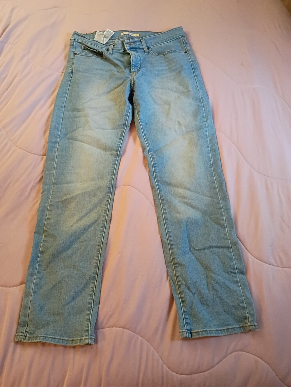 Levi's Baby Blue Straight Leg 314 Jeans.